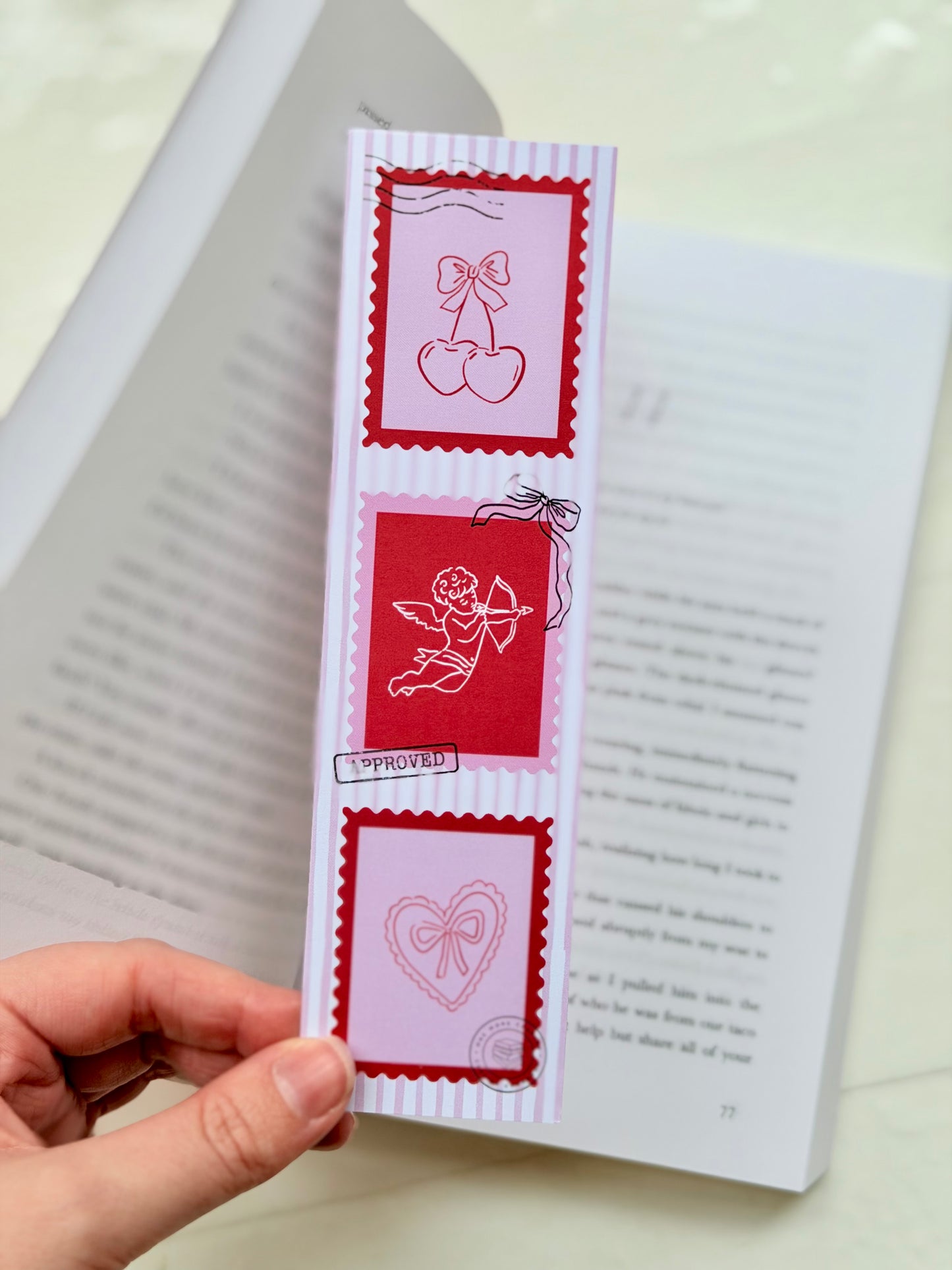 Bookmark - Stamps - Valentines Day