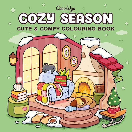 Cozy Season: A cute and comfy colouring book, perfect for relaxing and unwinding cover image
