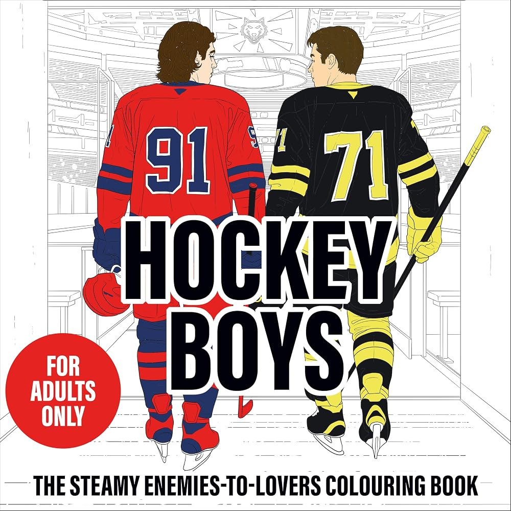 Hockey Boys: The Steamy Enemies-to-Lovers Colouring Book cover image