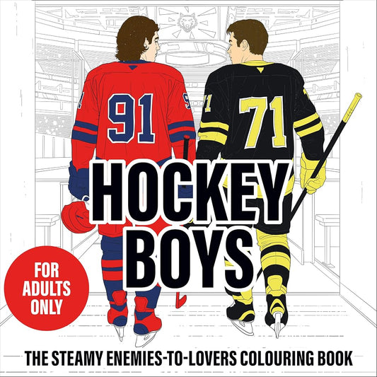 Hockey Boys: The Steamy Enemies-to-Lovers Colouring Book cover image