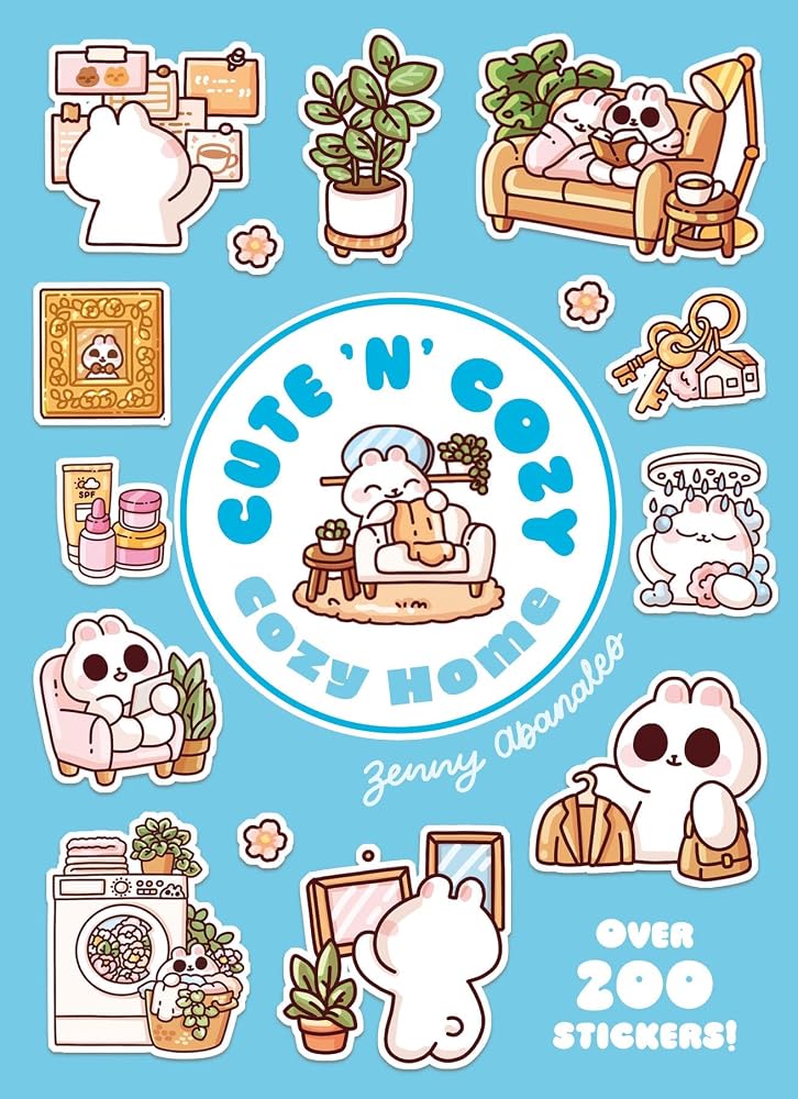 Cozy Home: A Cute 'n' Cozy Little Sticker Book cover image