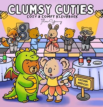 Clumsy Cuties: Cozy & comfy kleurboek cover image