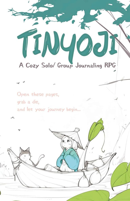 Tinyoji: A Cozy Solo RPG Adventure: A Gentle Journaling Game of Seasonal Rhythms, Tiny Folk, and Collecting Memories in a Miniature World cover image